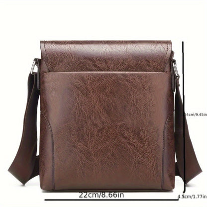Classic Genuine Leather Crossbody Bag for Men