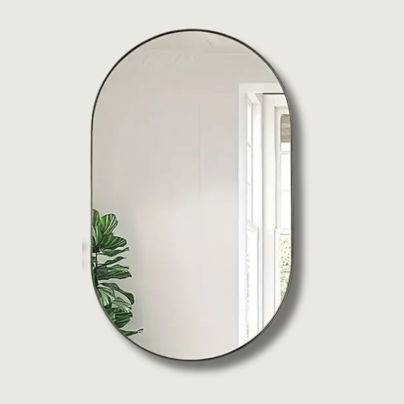 Stylish Oval Wall Mirror - Fesara