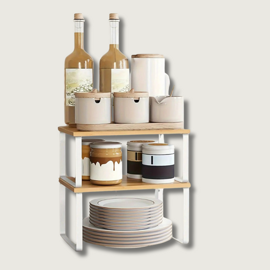 Space Saving 2-Tier Kitchen Storage Racks - Fesara