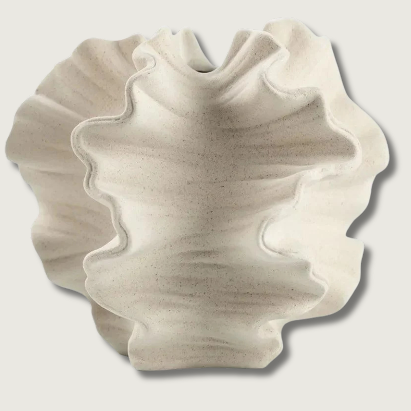 Natural Clay Floral Vase - Fesara