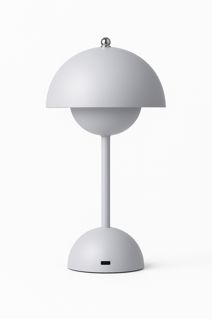 Contemporary Round Cordless LED Desk Lamp
