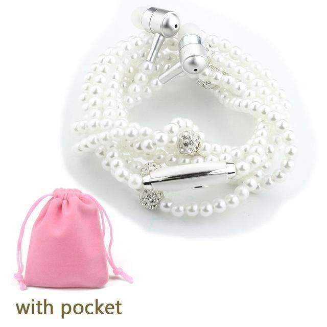 Elegant Pearl Drop Earbuds