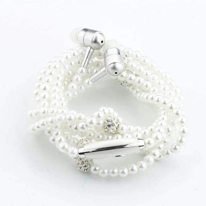 Elegant Pearl Drop Earbuds