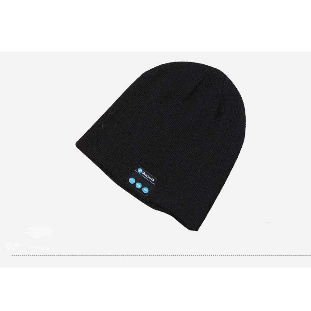 Warm Beanie Hat with Wireless Bluetooth Earphones and Mic - Fesara