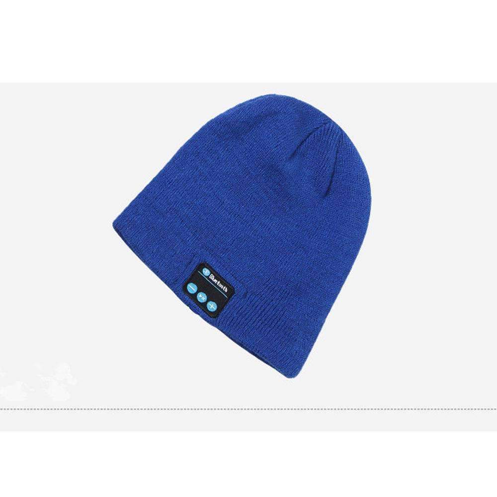 Warm Beanie Hat with Wireless Bluetooth Earphones and Mic