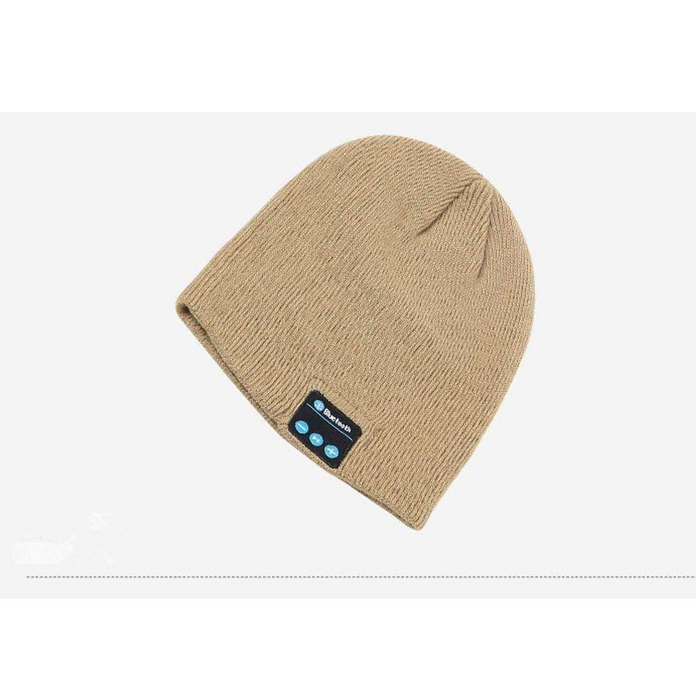 Warm Beanie Hat with Wireless Bluetooth Earphones and Mic