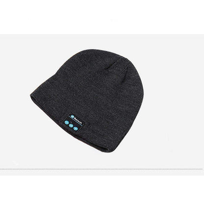 Warm Beanie Hat with Wireless Bluetooth Earphones and Mic
