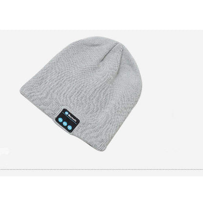 Warm Beanie Hat with Wireless Bluetooth Earphones and Mic