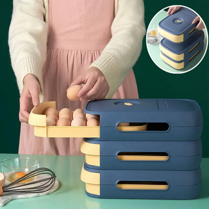 EggSafe Organizer - Compact Egg Storage Container
