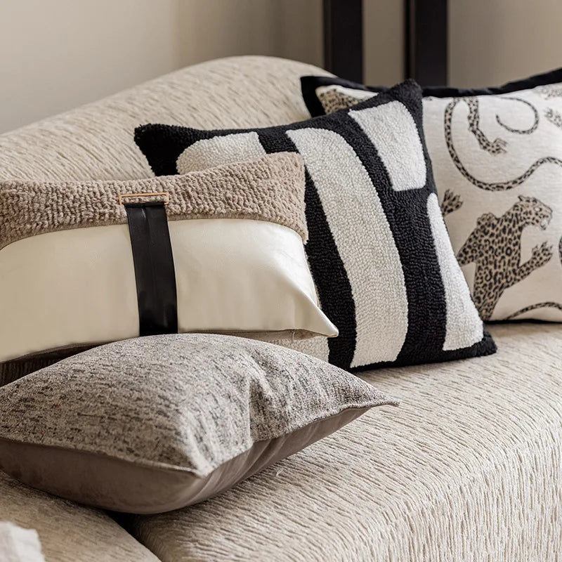 Elegant Patterned Throw Pillow Covers