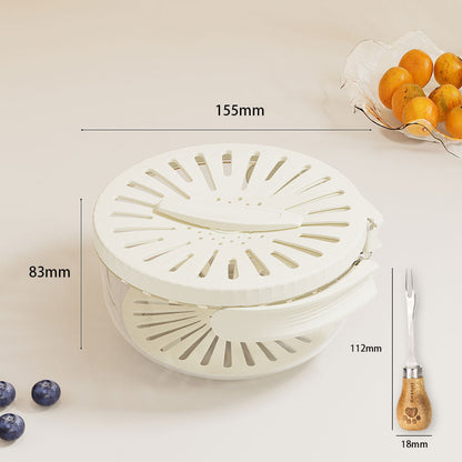 Collapsible Laundry Basket with Swivel Top Lid