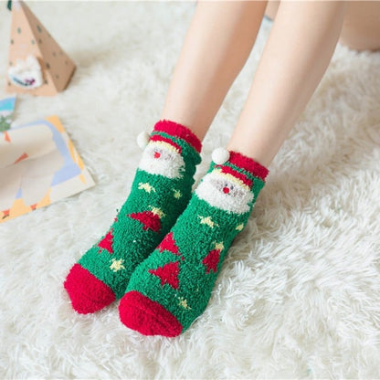 Cozy Christmas Socks Gift Set Soft Plush Design