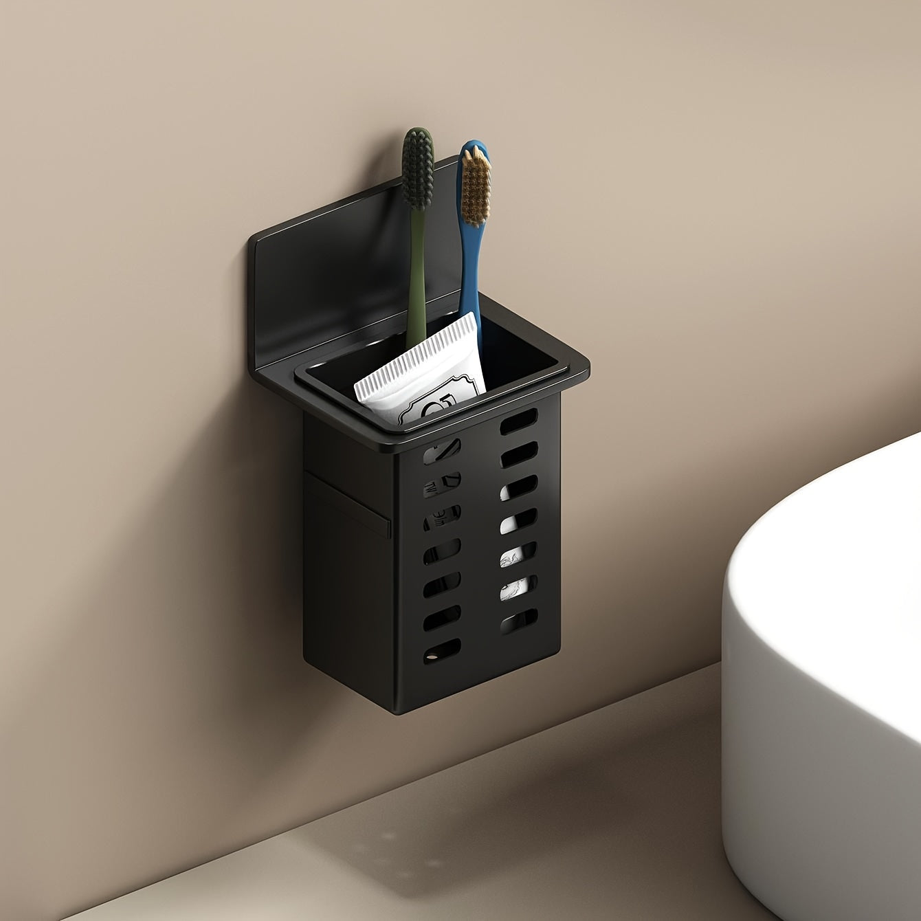 Sleek Wireless Cosmetic Wall Holder - Fesara