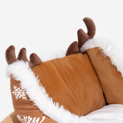 Warm Plush Dog Bed for Winter Nights