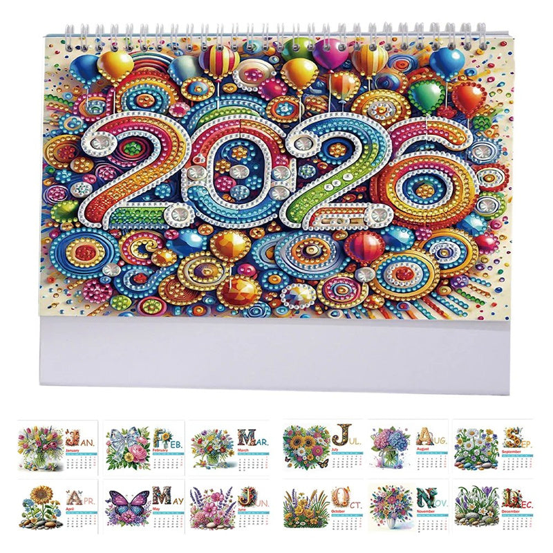Sparkly 2026 Customizable Desk Calendar