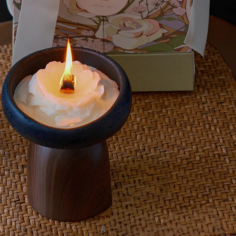 Warm Glow Metal Candle Stand