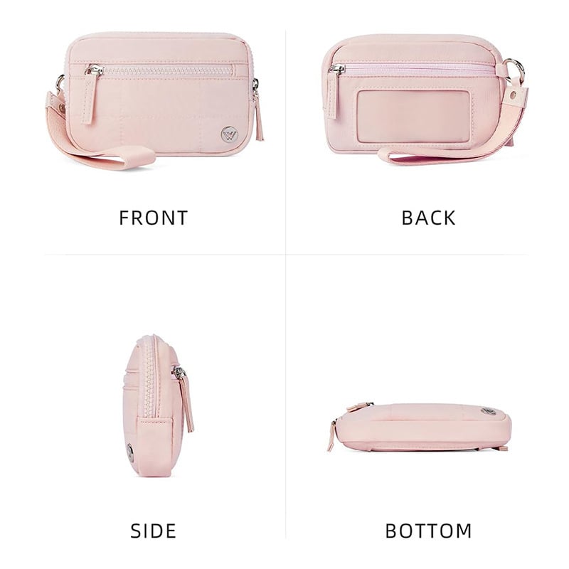 Fesara | Fashionable Nylon Wristlet Purse with Many Pockets