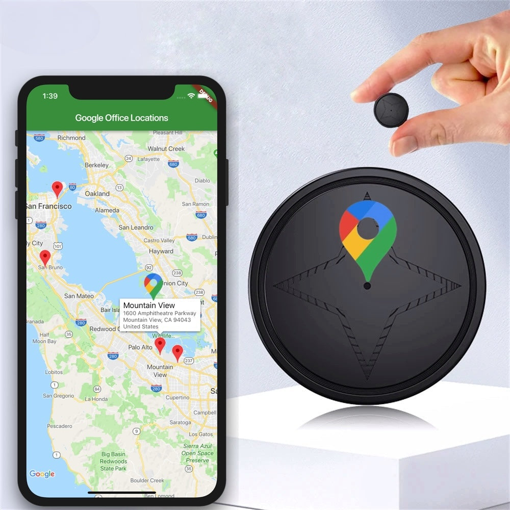 Compact GPS Car Tracker - Waterproof Magnetic Locator
