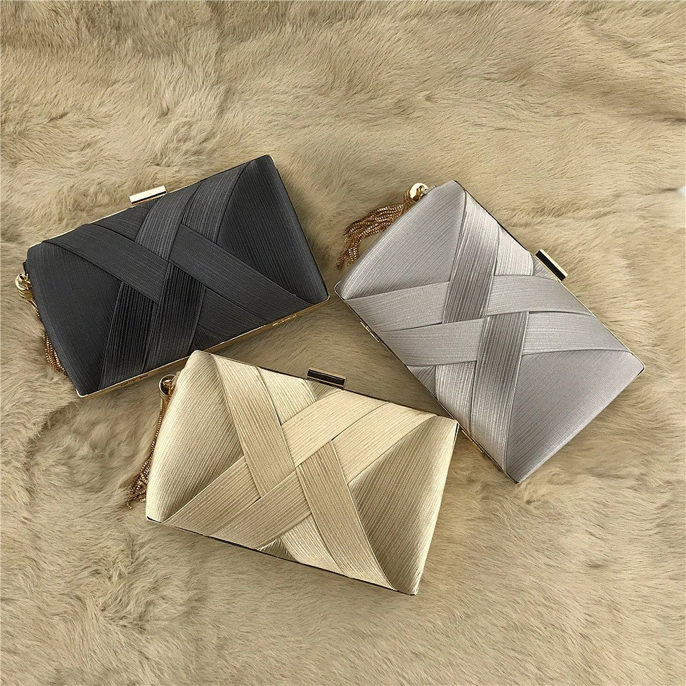 Elegant Satin Evening Clutch Bag