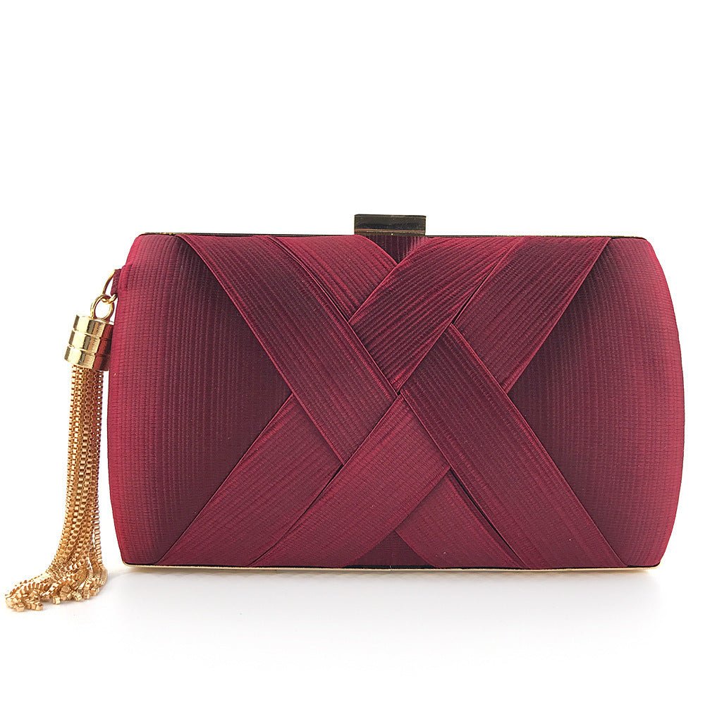 Elegant Satin Evening Clutch Bag