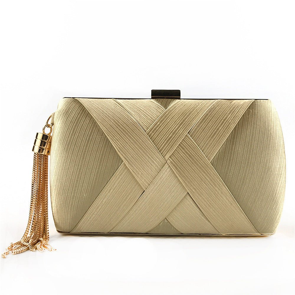 Elegant Satin Evening Clutch Bag - Fesara