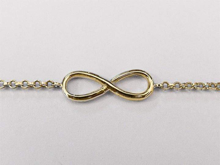 Elegant 14k Gold Infinity Chain Bracelet