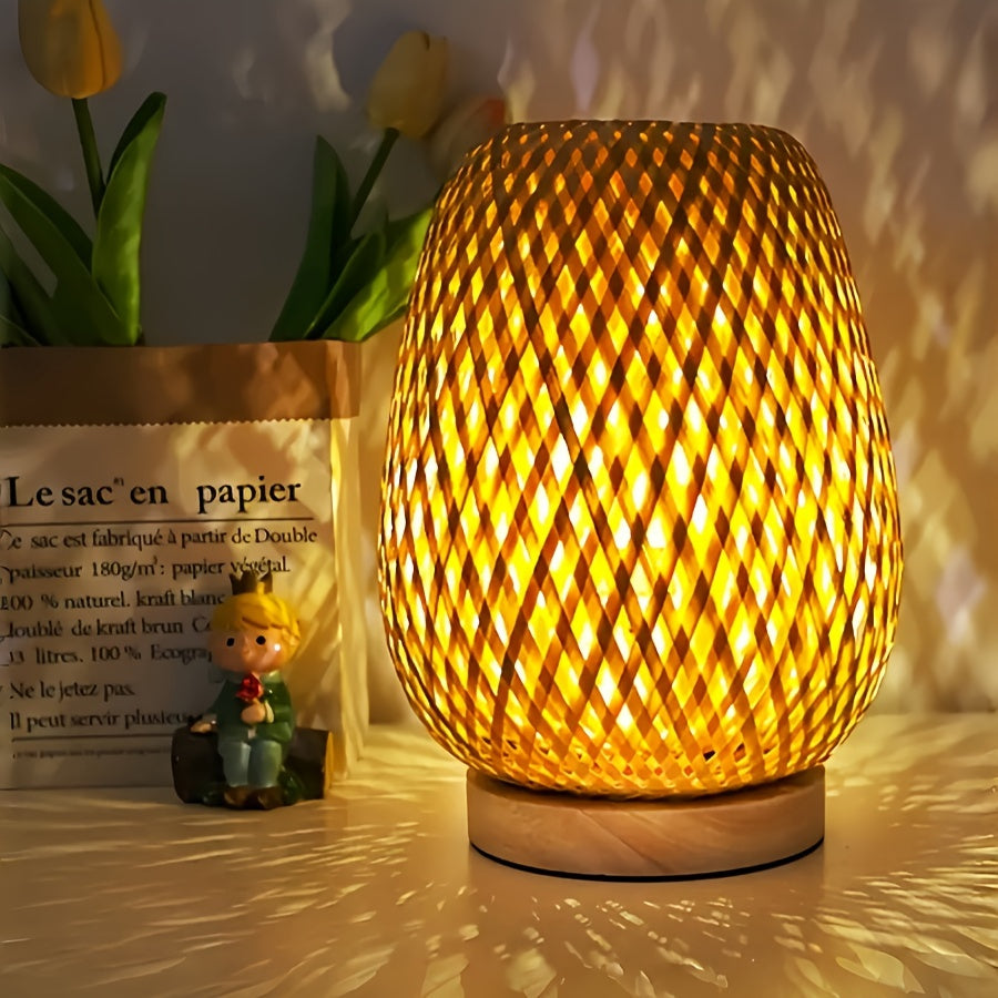 Rustic Chic Bedside Table Lamp