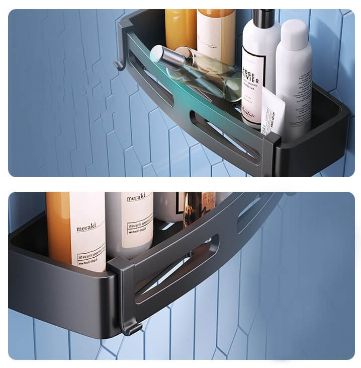Modern Silver Bathroom Storage Organizer