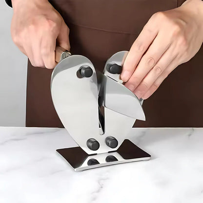 Premium 3-in-1 Sharpener for Dull Kitchen Knives - Fesara