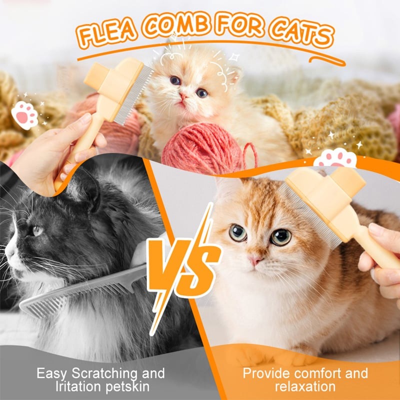 Pet Grooming Brush with Soft Fur Care