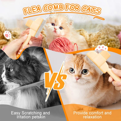Pet Grooming Brush with Soft Fur Care