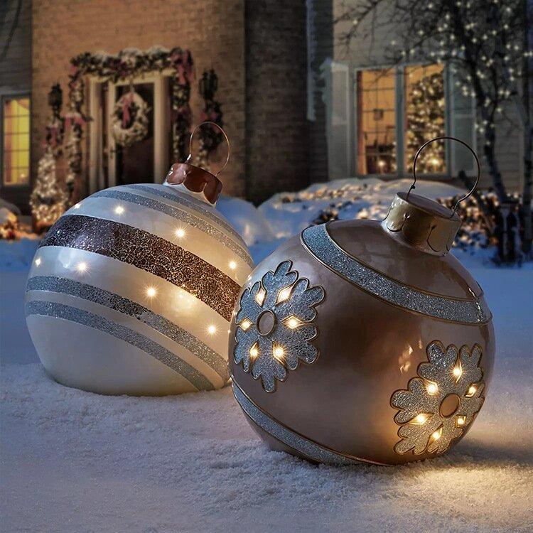 Festive Outdoor Christmas Inflatable Ball Decoration