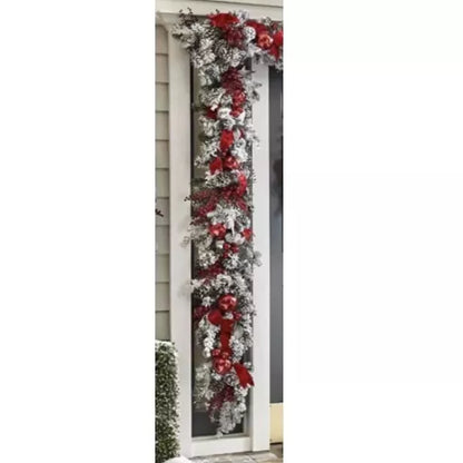 Wireless Pre-Lit Christmas Garland with LED Lights & Timer