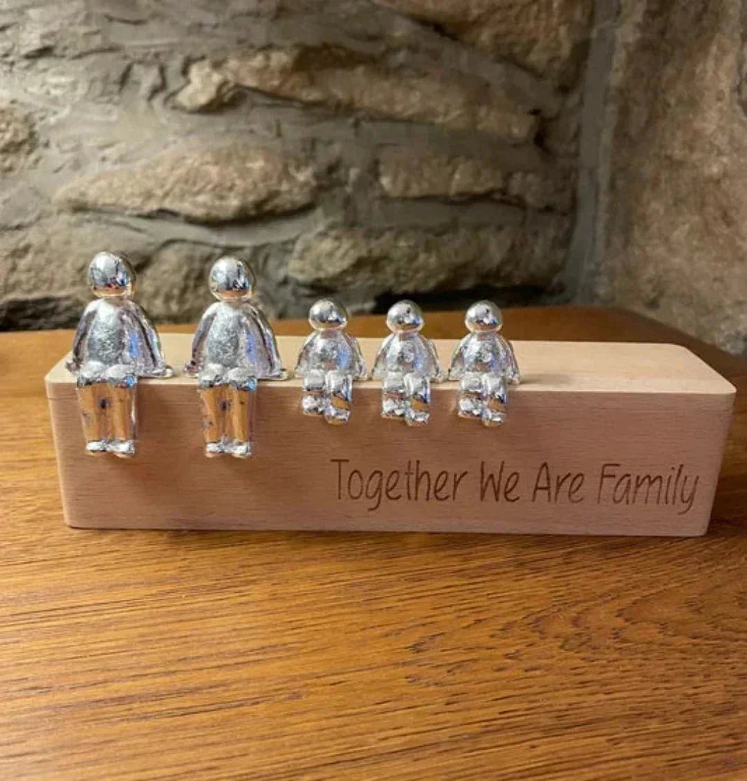 Lovely Family Figurine Sculpture