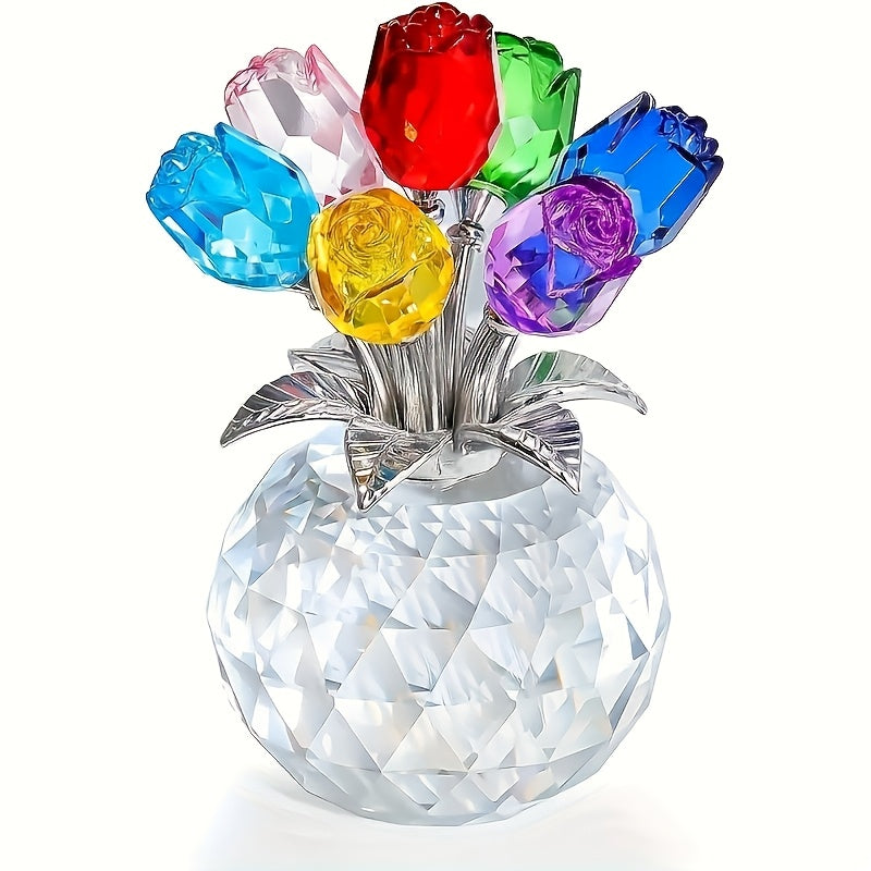 Beautiful Crystal Rose Flower Arrangement - Fesara