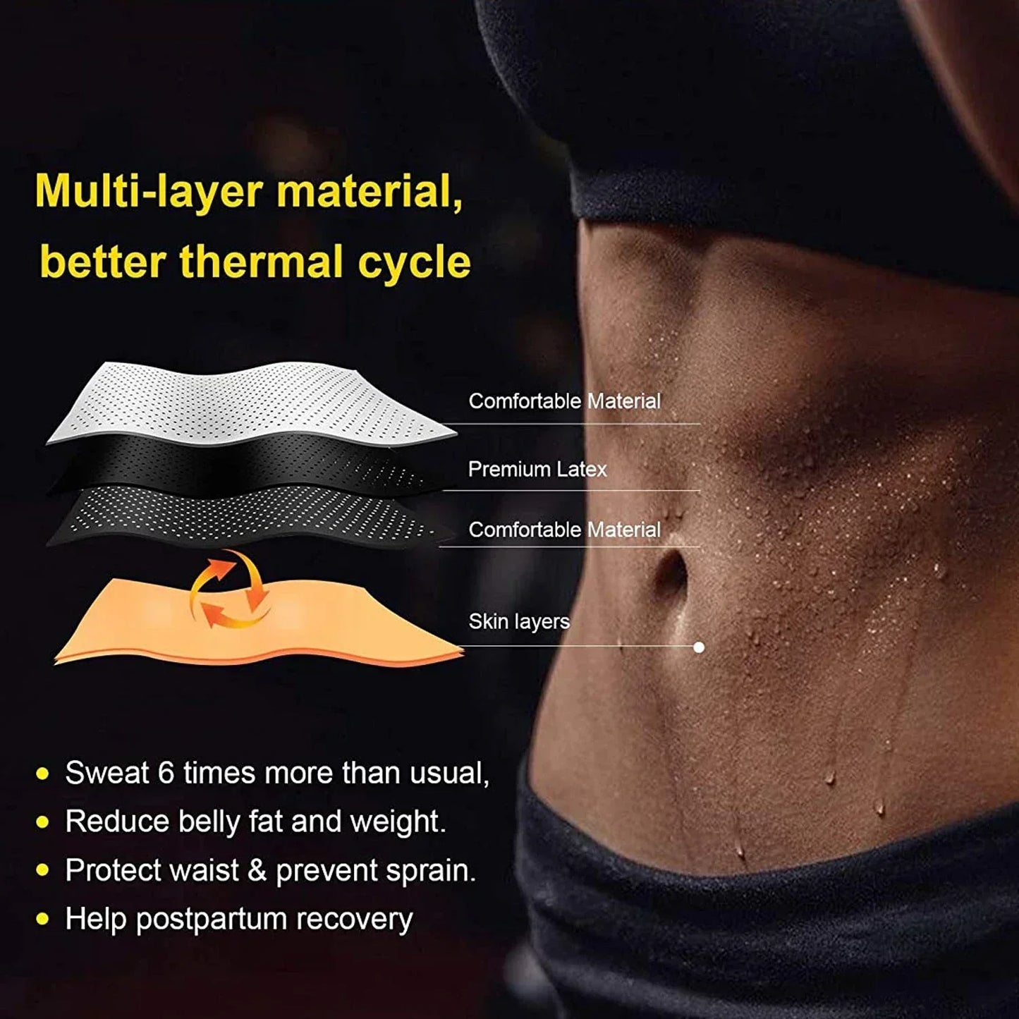 Comfortable Neoprene Waist Trainer Slimming Belt
