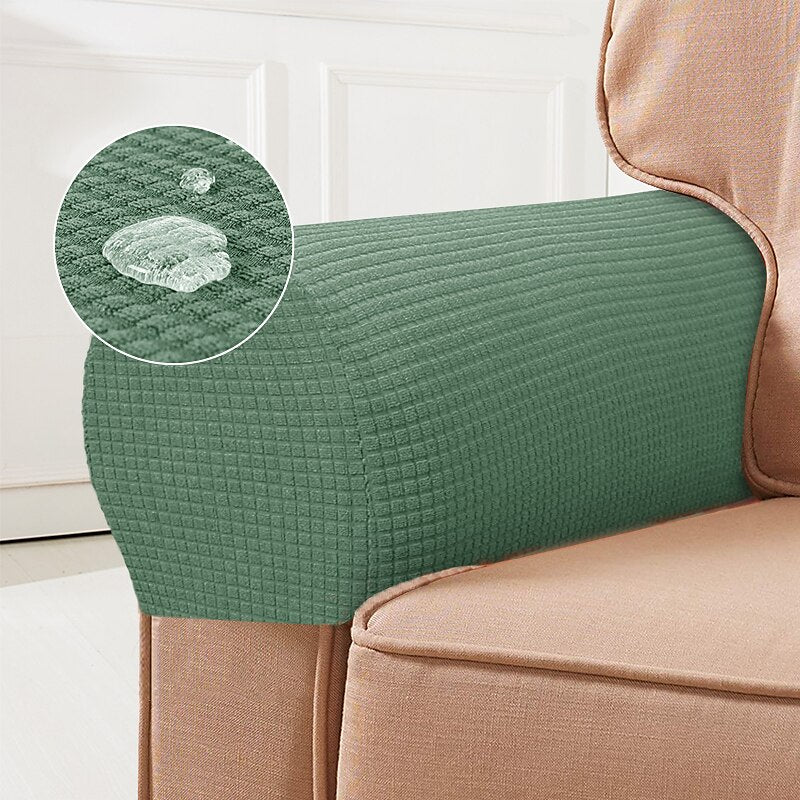 Soft Furniture Armrest Protectors, Set of 2, Red