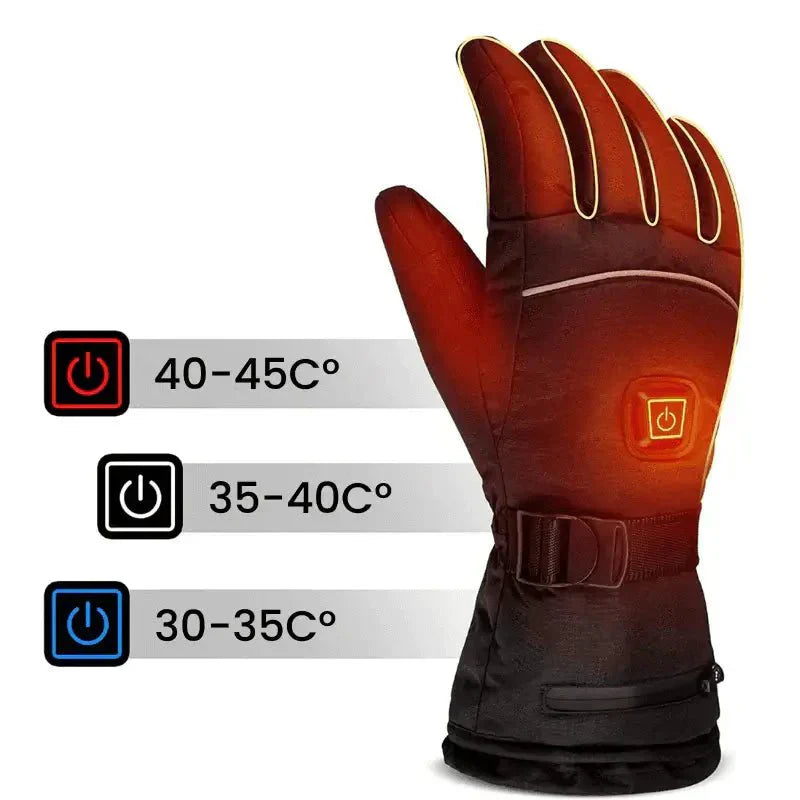 Warm Waterproof Heated Gloves for Men Women
