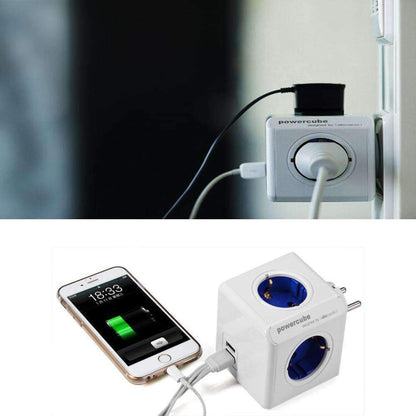 Compact Universal Power Cube Adapter