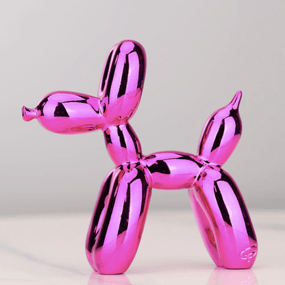 Metallic Air Balloon Dog Figurine