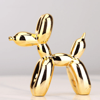 Metallic Air Balloon Dog Figurine
