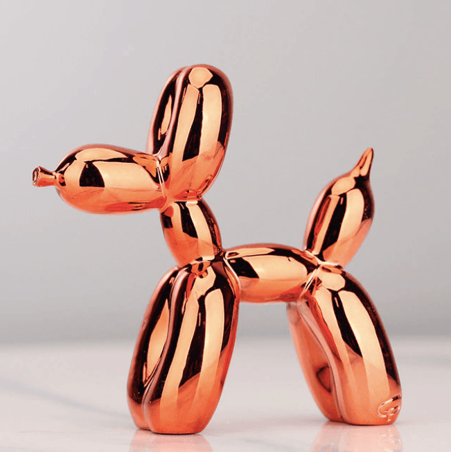 Metallic Air Balloon Dog Figurine