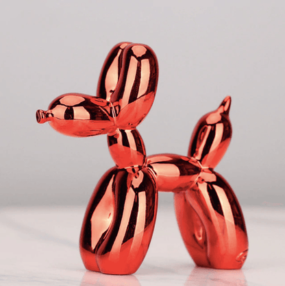 Metallic Air Balloon Dog Figurine