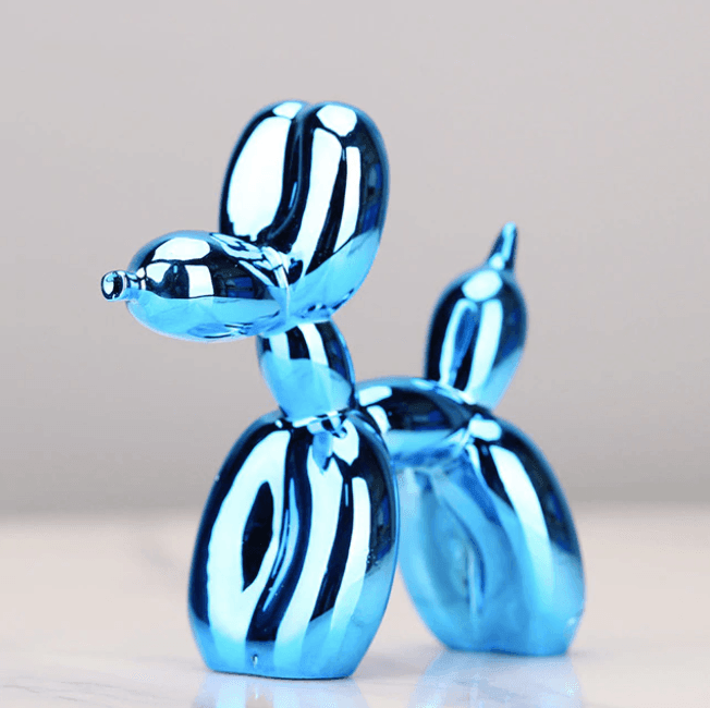 Metallic Air Balloon Dog Figurine