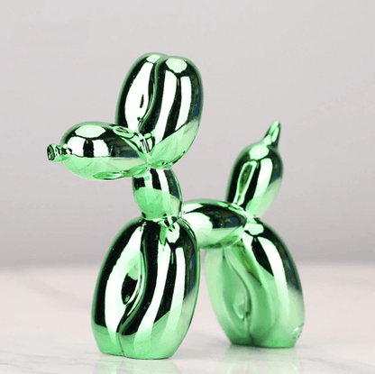 Metallic Air Balloon Dog Figurine