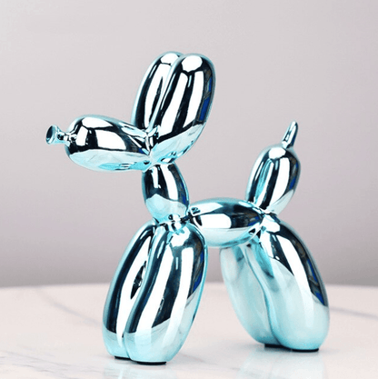Metallic Air Balloon Dog Figurine