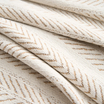 Stylish Herringbone Chenille Couch Slipcover - Fesara