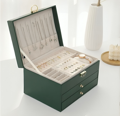 Portable Stackable Jewelry Case Drawer Organizer
