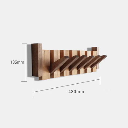 Classic Wood Coat Stand with Hooks