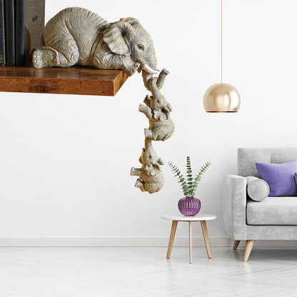Unique Elephant Decor Statue Set